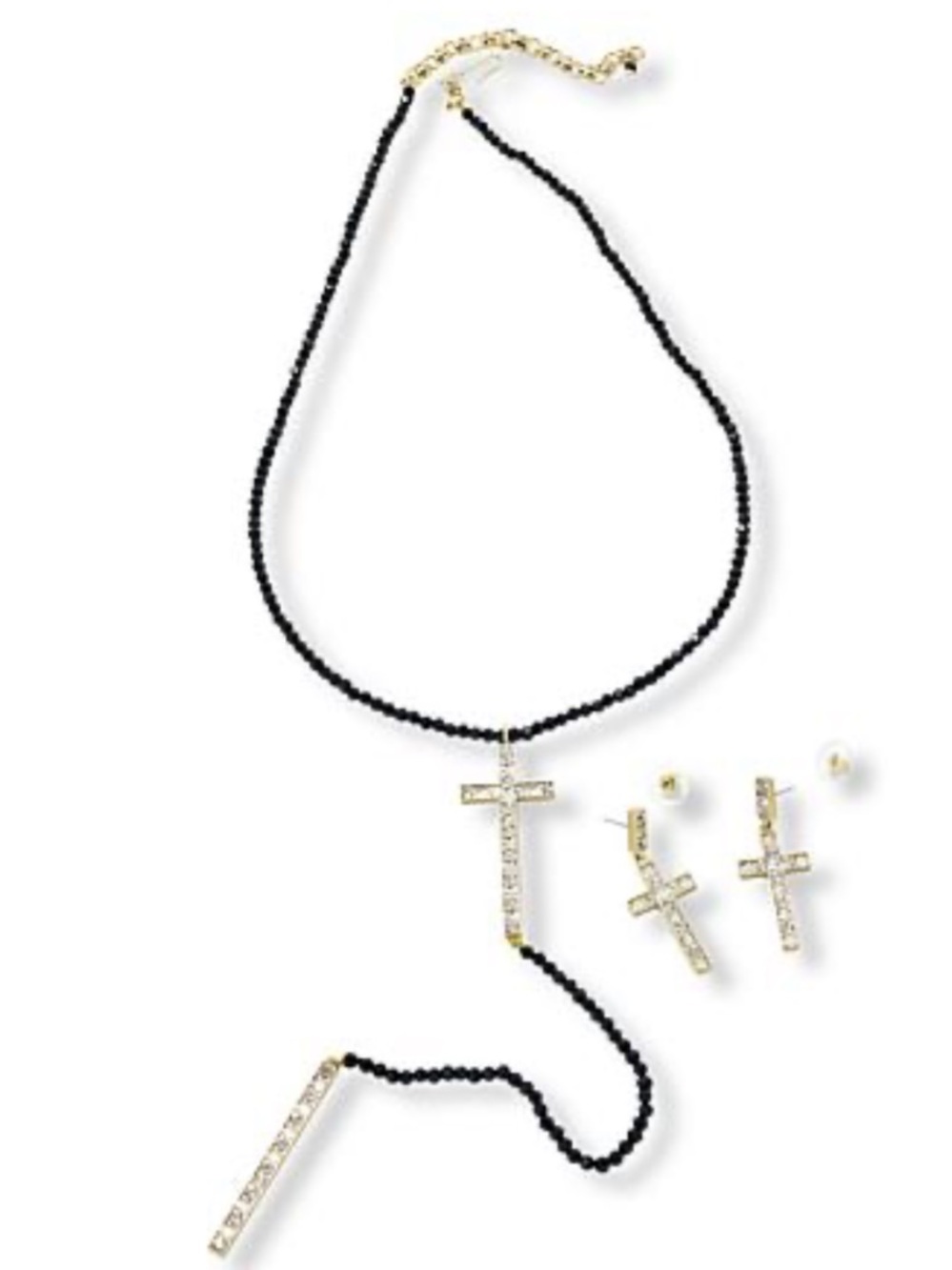 Heidi Daus Delicate Divinity Crystal Cross Necklace